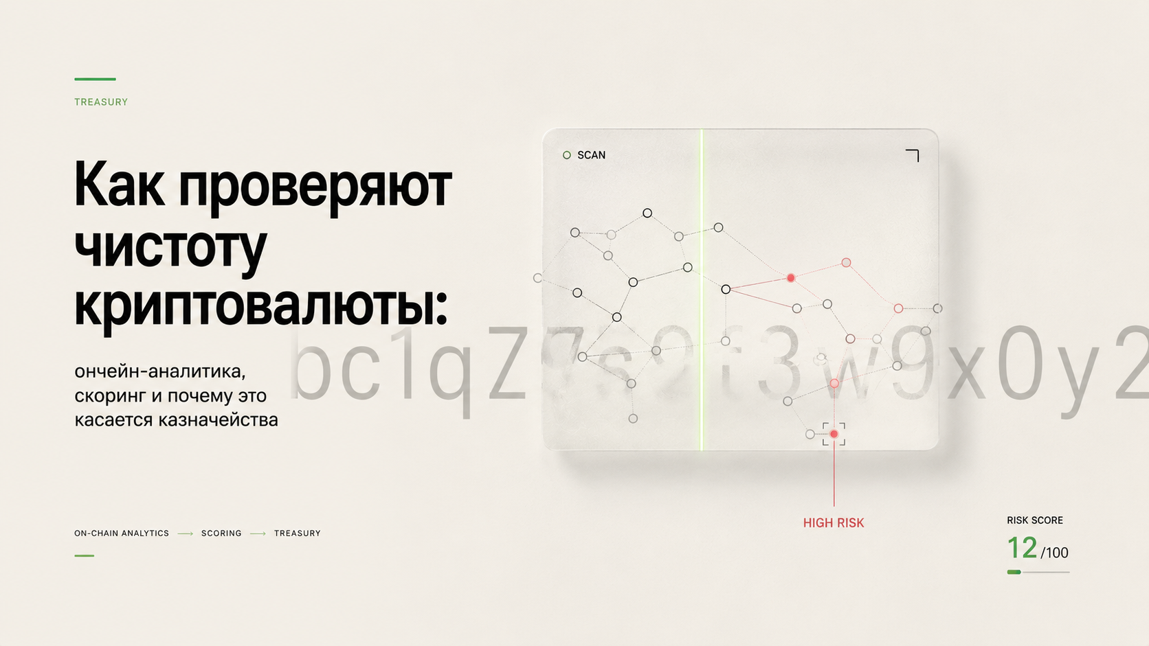 Как проверяют чистоту криптовалюты: ончейн-аналитика, скоринг и почему это касается казначейства